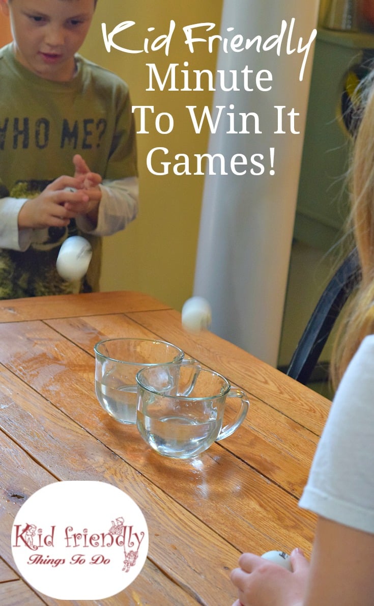 Easy Minute To Win It Games for Kids {The Best!}