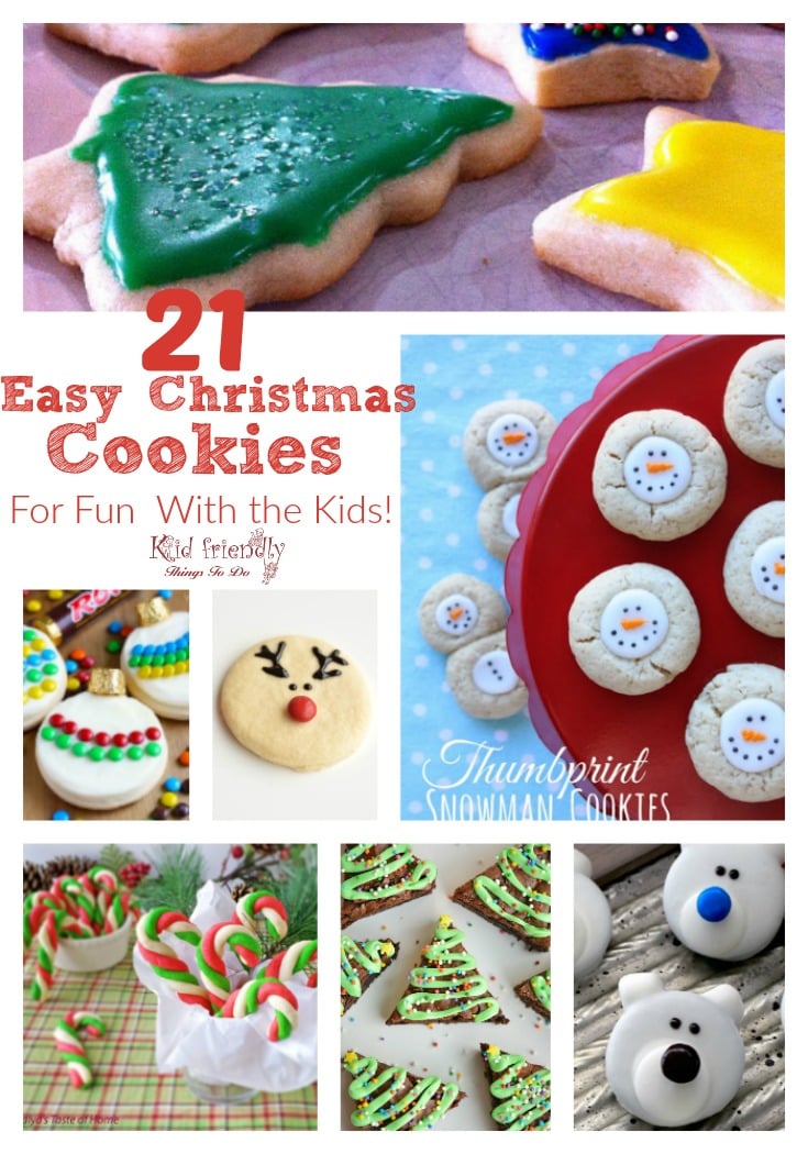 21 Simple, Fun and Yummy Christmas Cookies That You Can Make With the Kids!