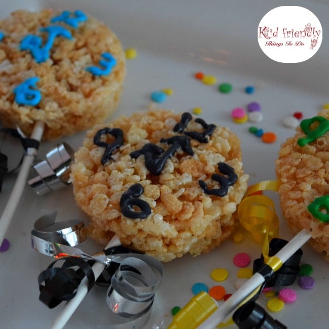Countdown to the New Year Rice Krispies Treats for Kids