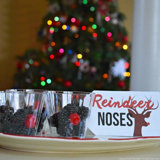 You are currently viewing A Fruit Cup of Reindeer Noses (plus free printable)