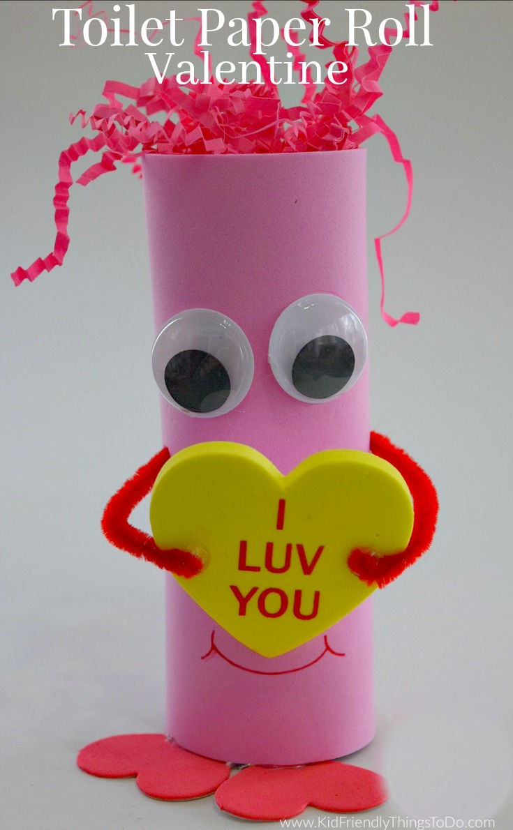 Easy Toilet Paper Roll Valentine Crafts for Kids