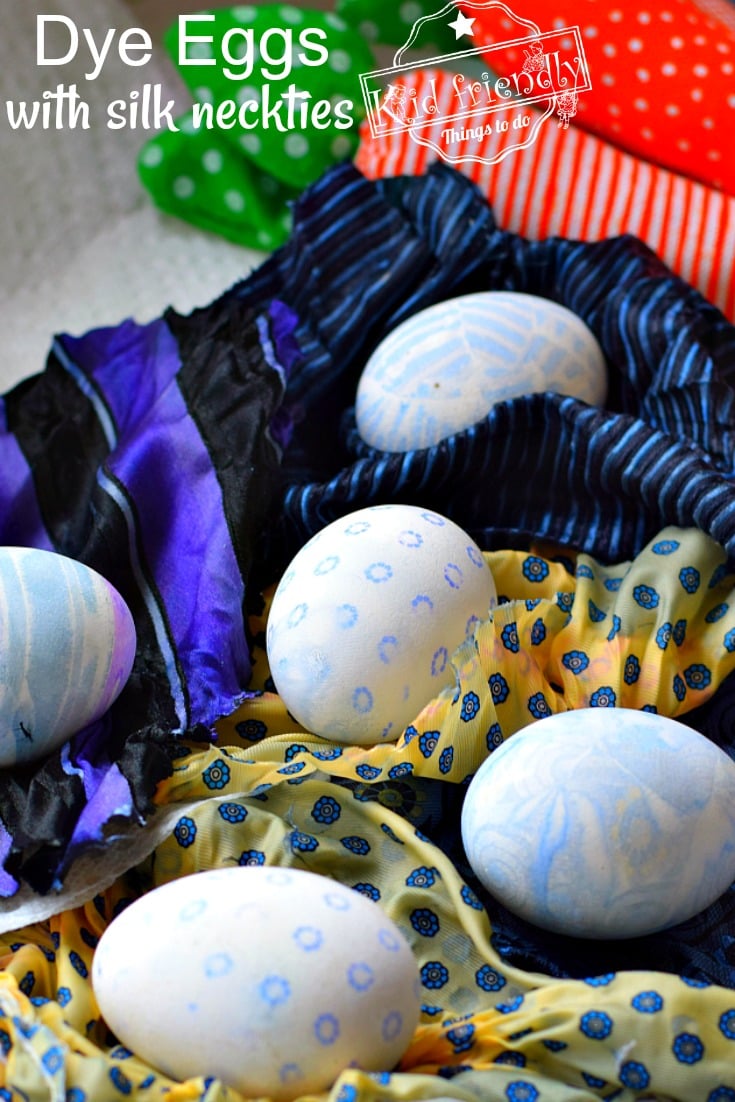 Dye Easter Eggs with Silk Neckties 
