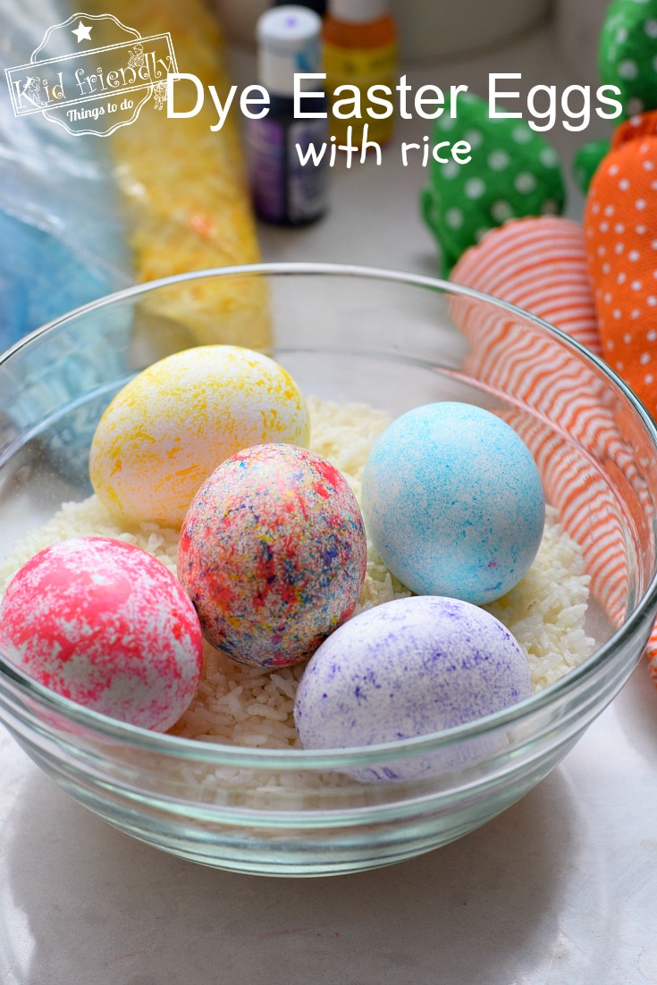 Dye Easter Eggs with RICE {Super Fun and Easy!} | Kid Friendly Things To Do