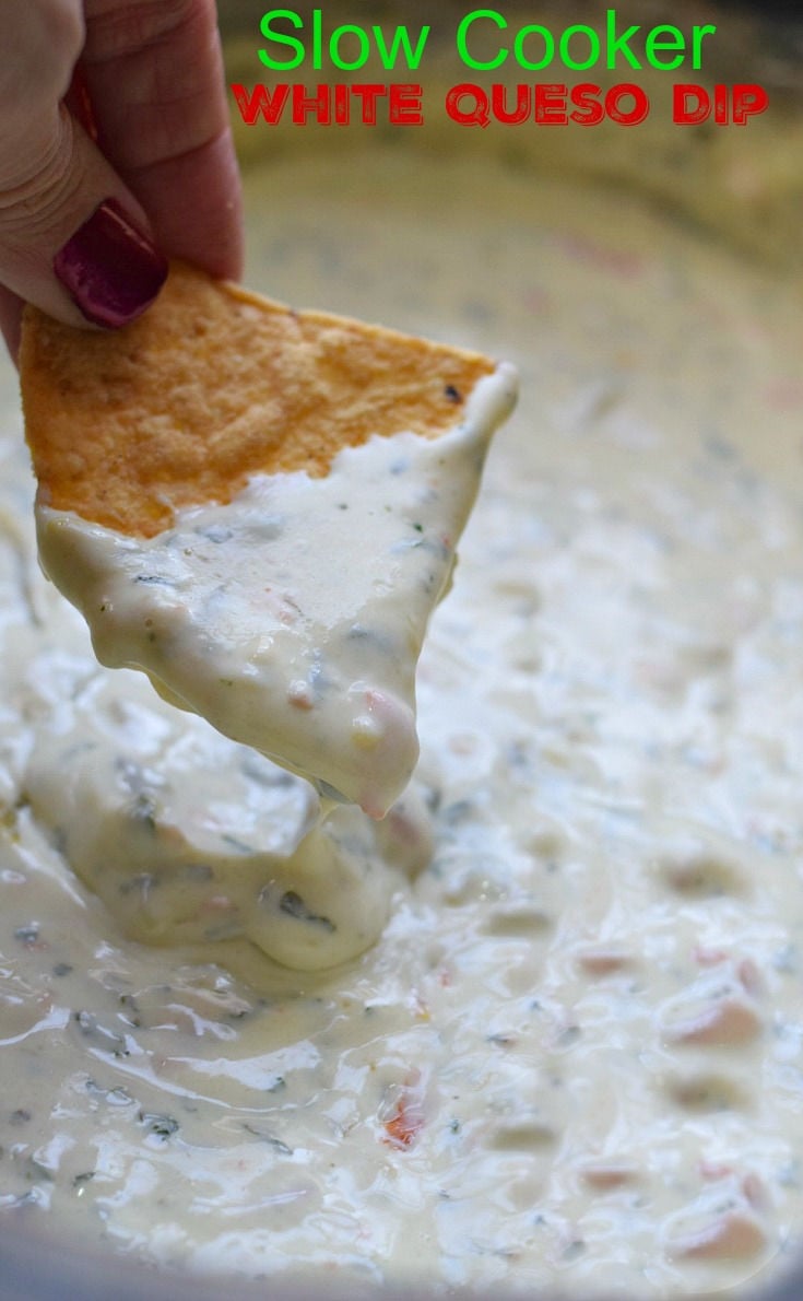 Crockpot Queso Cheese Dip Recipe - The Cookie Rookie®