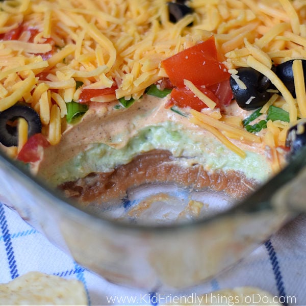 Easy and Delicious Seven Layer Dip Recipe {So Good!} | Kid Friendly Things To Do