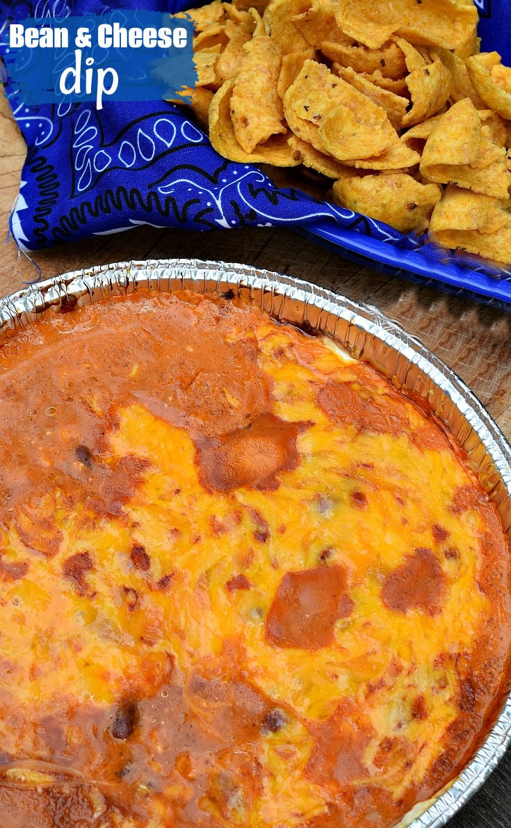 3 ingredient bean and cheese dip 