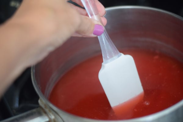 making red Jell-O 