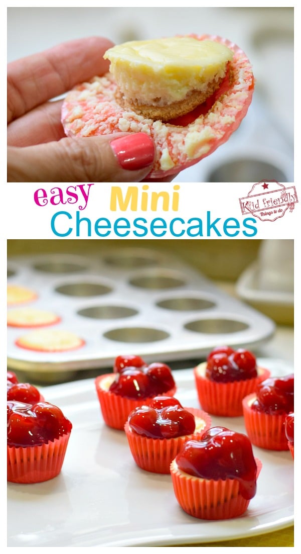 mini cheesecakes with vanilla wafers