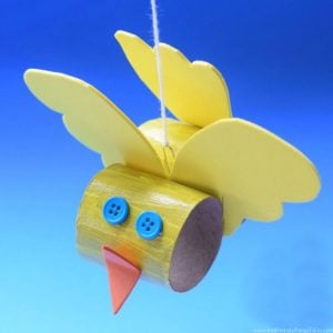 toilet paper tube bird craft