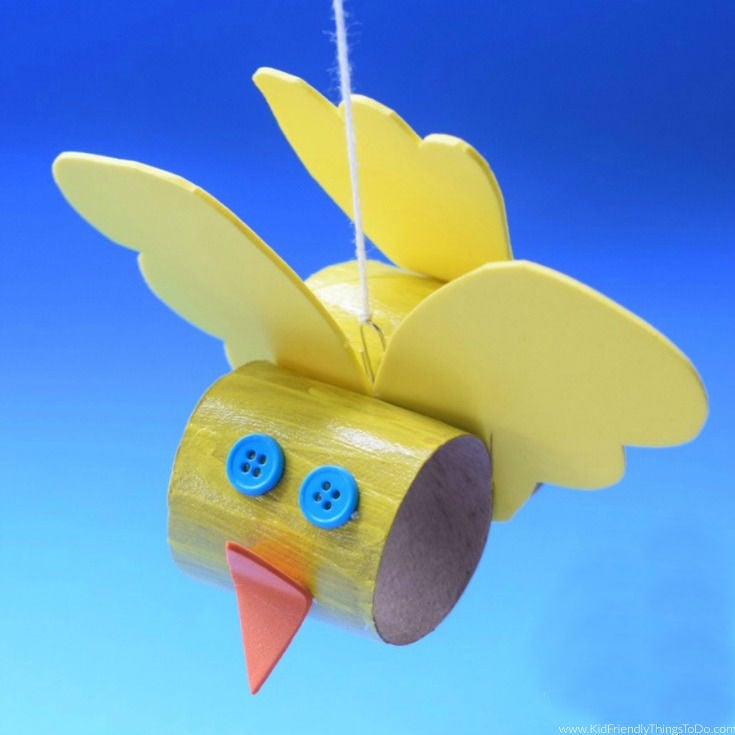 You are currently viewing Toilet Paper Tube Bird Craft with Kids