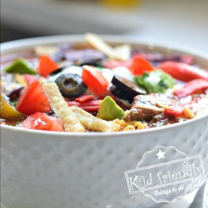 Easy and Delicious Slow Cooker Beef Fajita Soup Recipe - Healthy Beef Stew Meat Crockpot Recipe - www.kidfriendlythingstodo.com