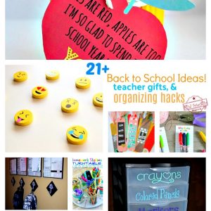Over 21 DIY Back To School Teacher Gift, Organizing and Homework Ideas
