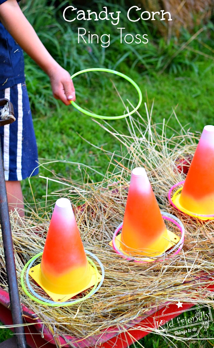 Easy DIY Candy Corn Ring Toss with Glow Necklaces for a Fun Fall ...