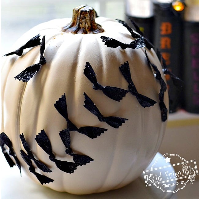 Easy No Carve Pumpkin Idea for Kids to Decorate at Halloween