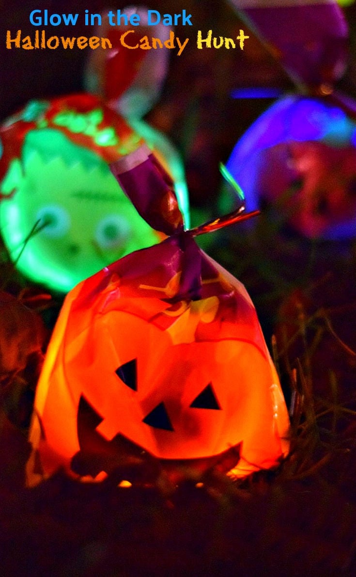 glow in the dark Halloween candy game