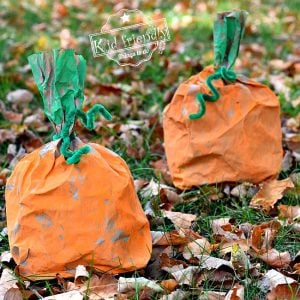 Easy Paper Bag Pumpkin Craft for Kids to Make