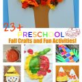Over 23 Adorable and Easy Fall Crafts that Preschoolers Can Make - Cute fall craft for preschool and elementary school kids! www.kidfriendlythingstodo.com