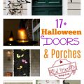 Over 17 Super Fun Halloween Themed Front Door and Porch Ideas - Fun DIY Decorations for Halloween - www.kidfriendlythingstodo.com