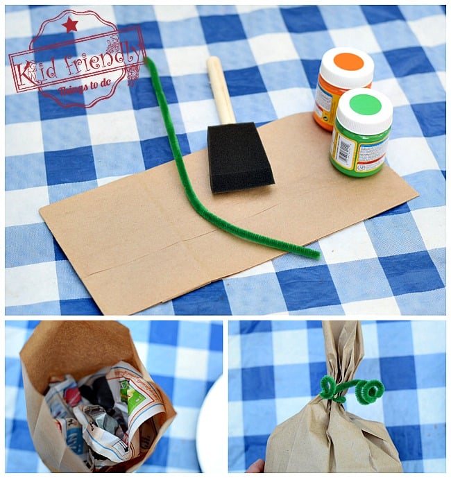 Easy and Fun Paper Bag Pumpkin Craft for Kids to Make - DIY Perfect for preschool or elementary school fall and Halloween crafts - www.kidfriendlythingstodo.com