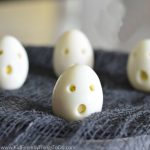 ghost hardboiled eggs Halloween breakfast