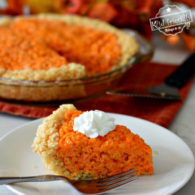 Make Fun and Easy Pumpkin Pie Rice Krispies Treats this Fall or Thanksgiving!