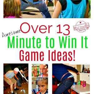 Over 13 Awesome Minute to Win It Party Games for Kids, Teens and Family to Play - Perfect for school, Christmas, New Years, Summer and all year! www.kidfriendlythingstodo.com