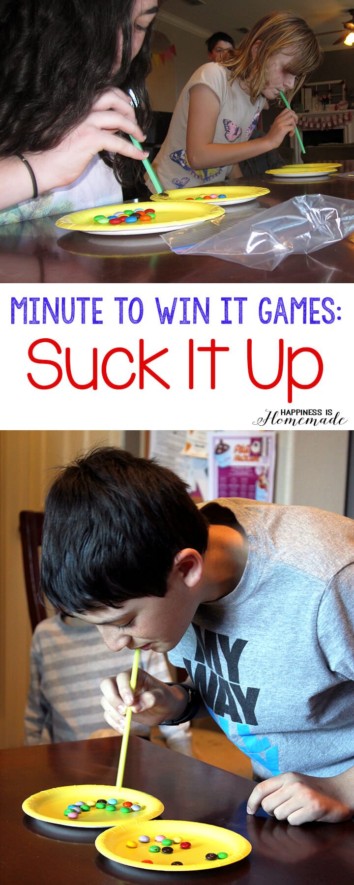 Over 13 Awesome Minute to Win It Party Games for Kids, Teens and Family to Play - Perfect for school, Christmas, New Years, Summer and all year! www.kidfriendlythingstodo.com
