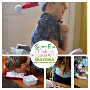 Super fun Christmas Minute to Win It Games