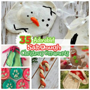 salt dough Christmas ornaments
