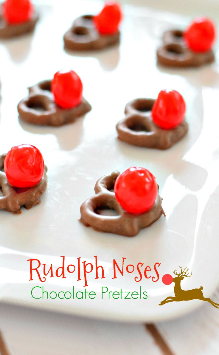Chocolate Pretzel Rudolph Noses
