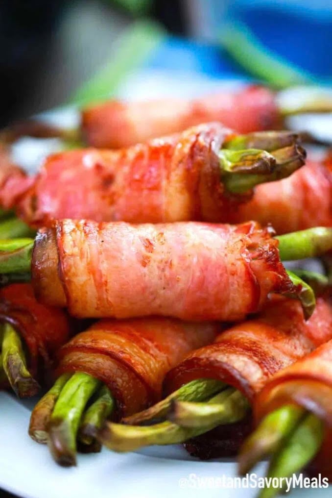 air-fryer bacon wrapped beans 