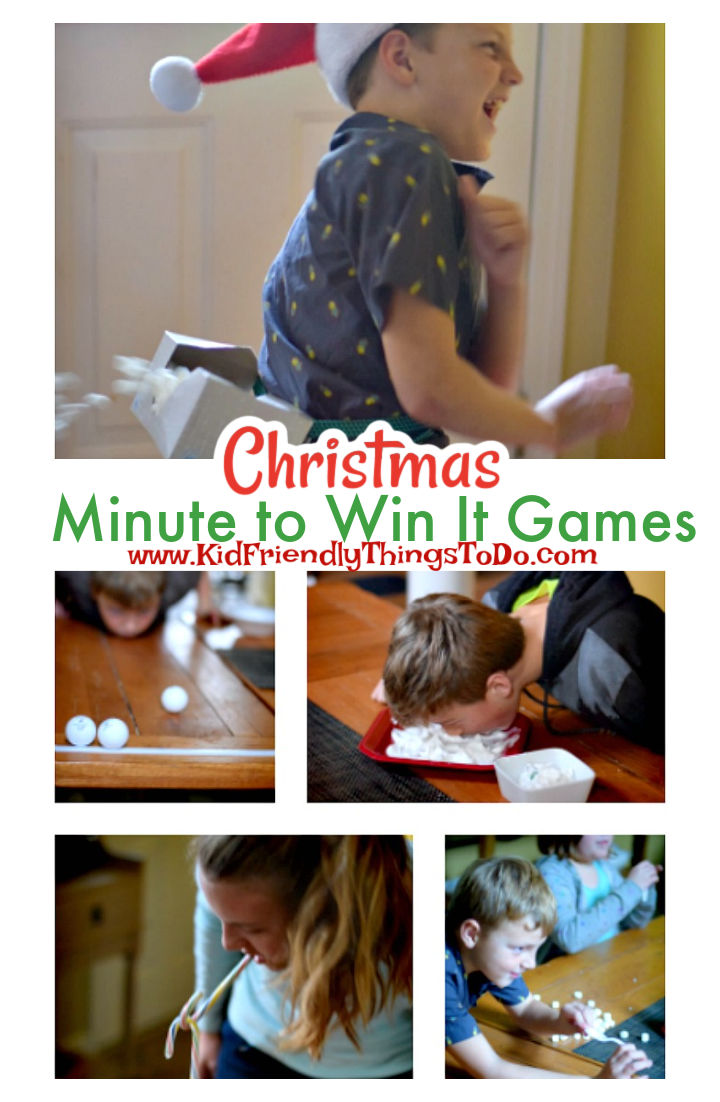 Super Fun Minute To Win It Games - for Kids, Teens and Adults {Winter ...