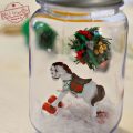 DIY Mason Jar Snow Globes for a Winter or Christmas Craft - OR - Christmas Ornament - Perfect for Christmas parties with kids! So much fun. - www.kidfriendlythingstodo.com