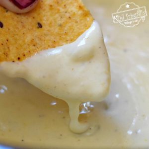 Crock Pot or Saucepan White Queso Blanco Dip Recipe - Easy and Delicious! Perfect for the big Game Day or for Holiday appetizers! www.kidfriendlythingstodo.com