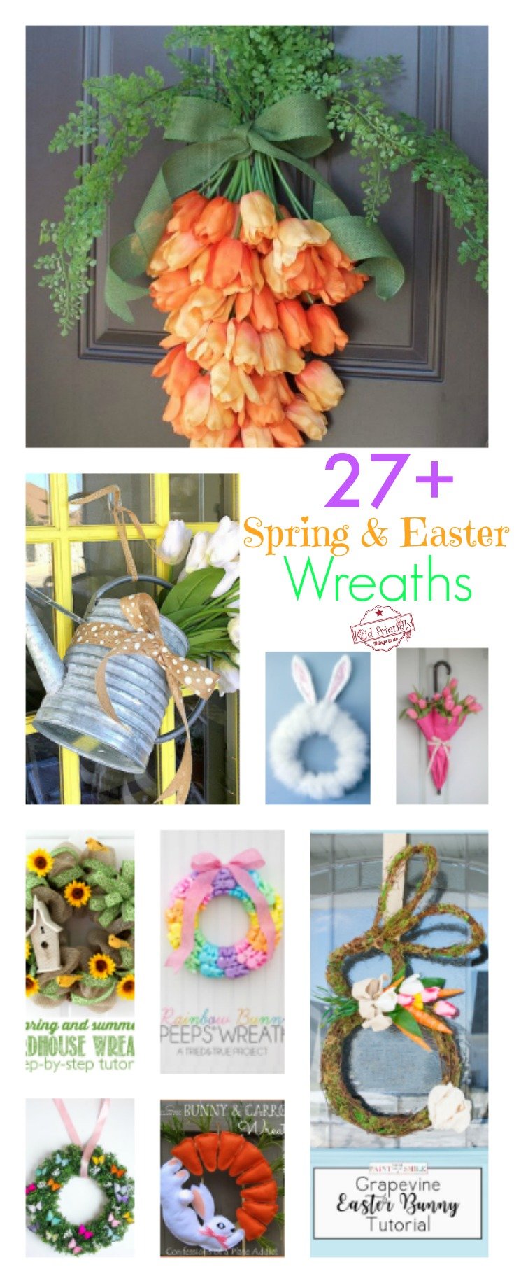 Easter and Spring Wreath Ideas