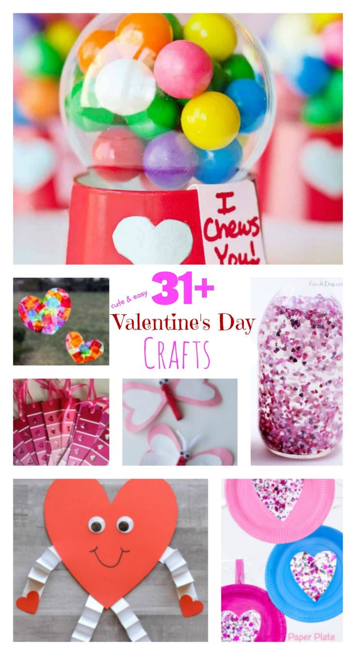 Over 21 Simple Valentine's Day Crafts for Kids to Make