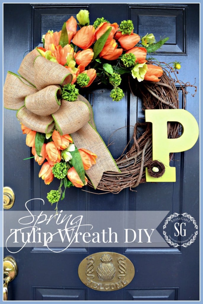 Over 27 DIY Easter and Spring Wreath & Door Decorations - Think Spring! Bunnies, Butterflies, Flowers - Ideas to brighten for your front door - Easy to make & adorable! - www.kidfriendlythingstodo.com