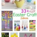 Over 33 Easter Craft Ideas for Kids to Make - These ideas are perfect for school, spring or Easter parties, preschool, Sunday School, or at home DIY crafts! Bunnies, Chicks, Eggs, and Religious. www.kidfriendlythingstodo.com