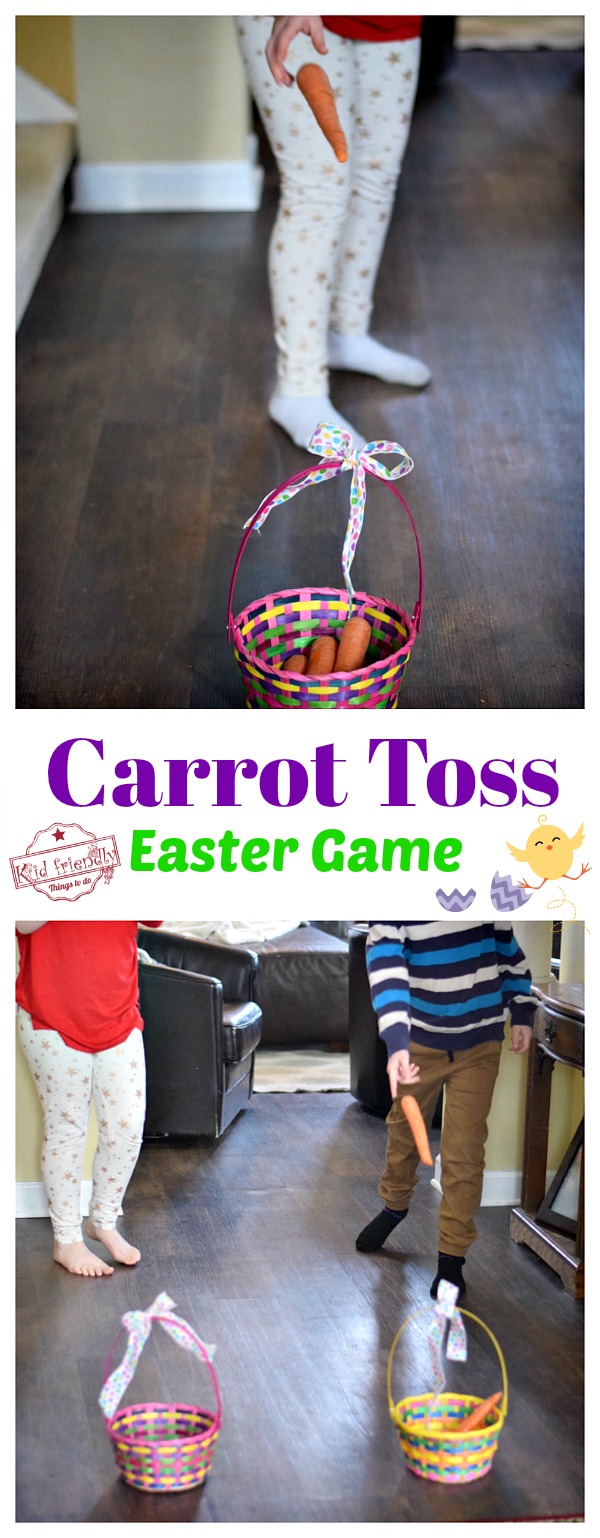 Great preschool, family or party Easter Game to play. This is so easy to set up, too! Great for a last minute Easter Game! www.kidfriendlythingstodo.com 