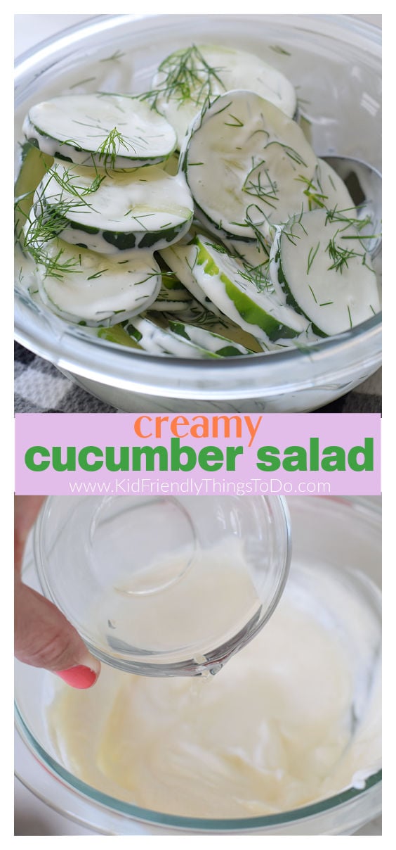 creamy cucumber salad 