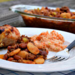 Chuck Wagon Baked Beans on a Plate