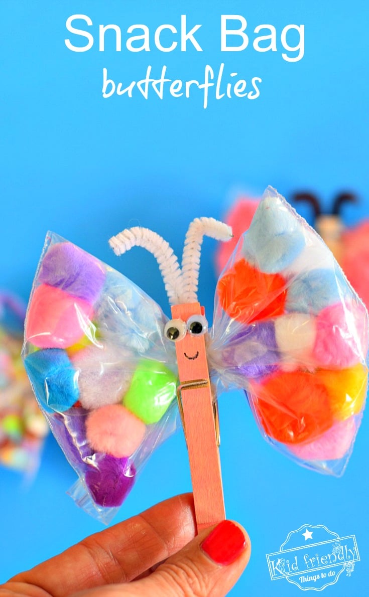 How to Make Butterfly Snack Bags for Preschoolers - Life Over C's