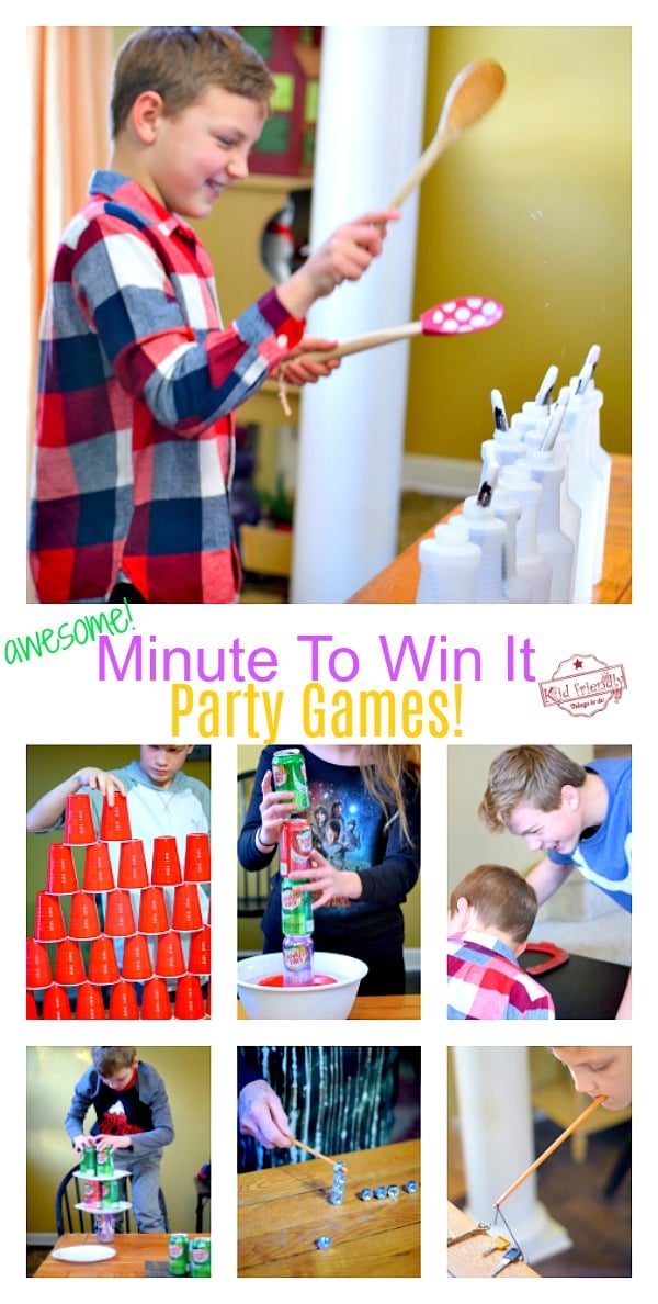 Fun and Easy Minute To Win It Party Games to Play with the Family