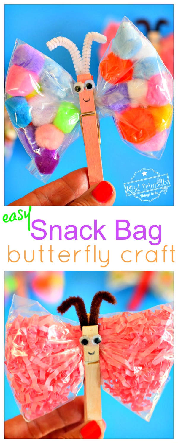 Fun Edible Craft for Kids: Butterfly Snack Bags! - Positively Splendid  {Crafts, Sewing, Recipes and Home Decor}