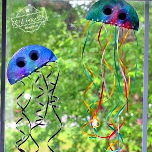 Read more about the article Coffee Filter Jellyfish Sun Catcher An Easy Ocean Craft for Kids