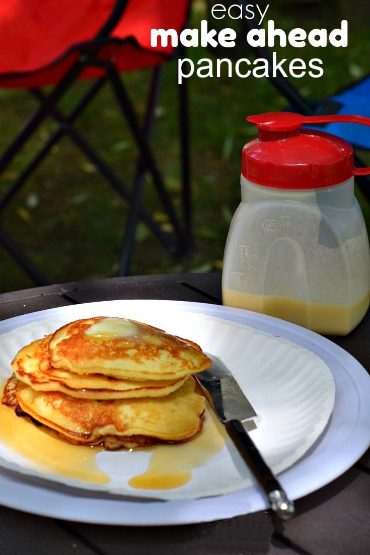 make ahead pancakes for camping 