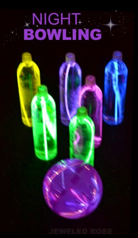 Glow in the Dark Bowling Game for Camping 