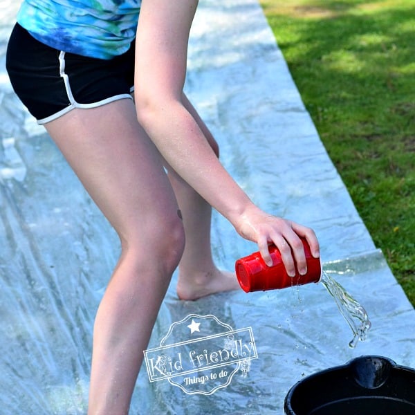 Firefighter Water Relay Race a fun Summer Game for Kids, teens and Adults to play