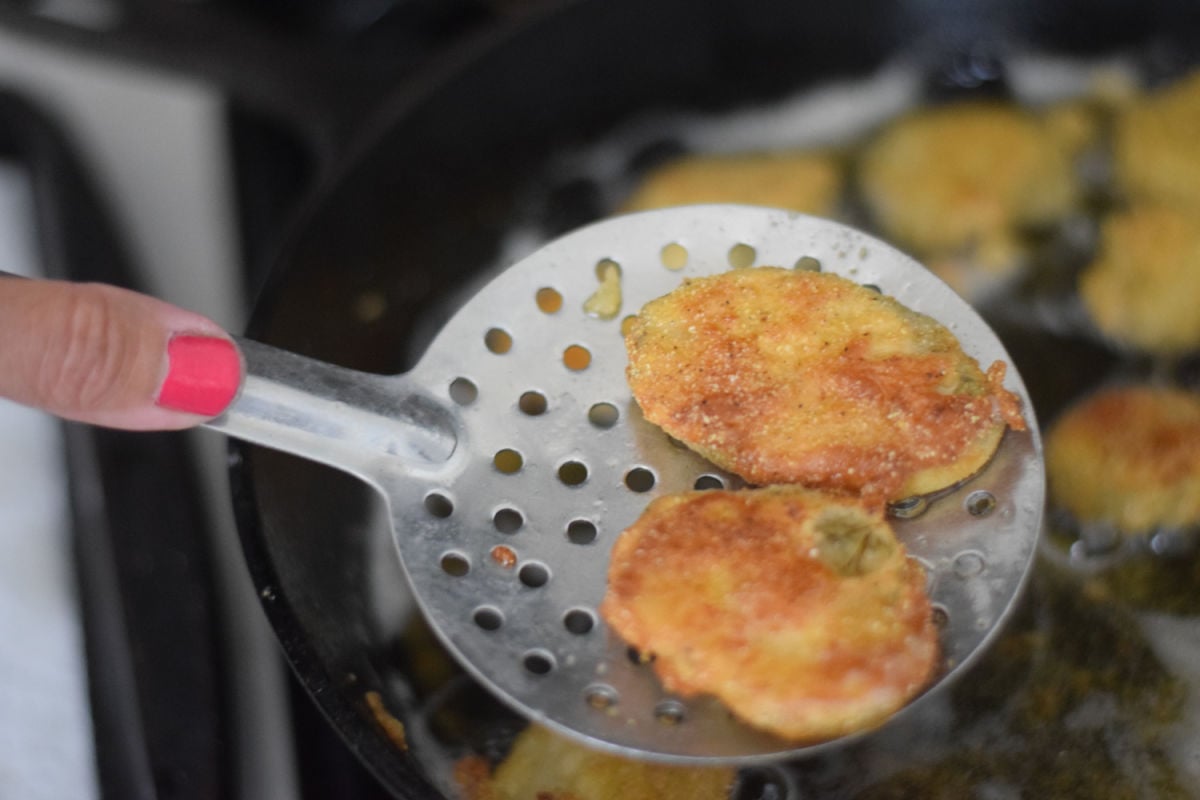 frying pickles 