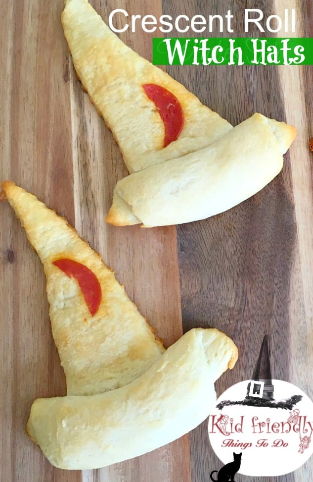 Crescent Roll Witch Hat Halloween Fun food Idea